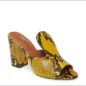 Paris Texas Snakeskin Mules